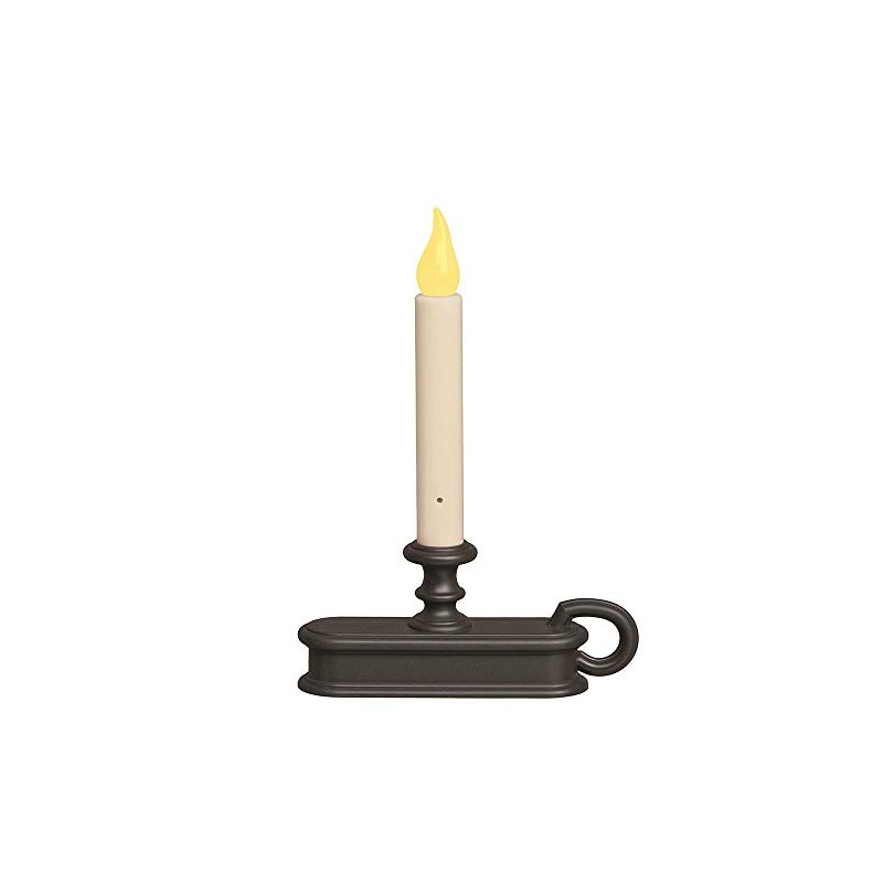 2-in-1 Cordless Window Candle, Dusk Till Dawn Sensor, Amber and