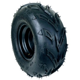 RedCap 16x8-7 Tubeless Tire with Wheel Rim Assembly Front Rear Wheel, 7 x 5" 3 Bolt Rim Spacing 79mm Compatible for Taotao Kandi Redcat Sunl Kazuma 70cc 110cc 125cc Off-Road UTV ATV Go-Karts - (Right)