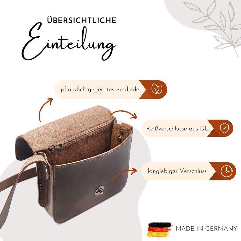 Thielemann Sienna Mini Bag, Made in Germany, Evening Bag, Small