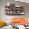 Lumber Rack Wall-Mounted Lumber Storage Rack, Heavy Duty Wood Storage