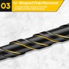Mgtgbao Concrete Drill Bit Set, 10pcs Masonry Drill Bits Set