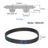 sourcing map 106XL 037 Timing Belt 53 Teeth Rubber Geared