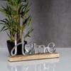 levandeo Stand Mango Lettering Home Height 11 cm Metal Wood