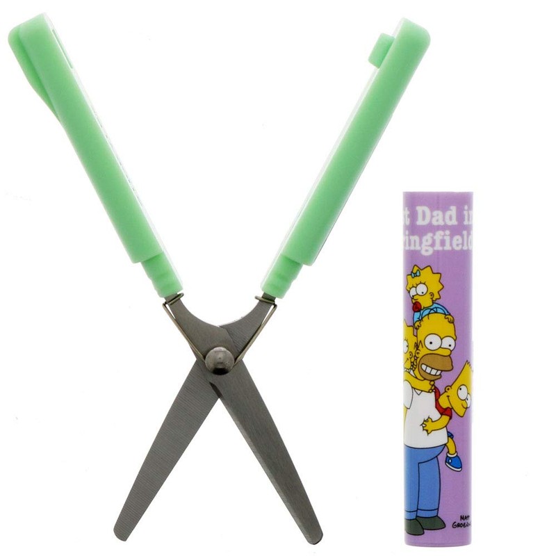 Sunstar Stationery Simpsons Scissors Portable Sticky Compact Family S3719359