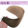Sindra Tape In Hair Extensions 16 Inch Balayage Dark Brown