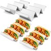 JIIKOOAI Taco Holders, Reversible Tortilla Rack Tray, Set of 4