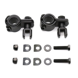 Motorcycle Highway Pegs Mount Clamp Footpegs Engine Guard Mounts Adapter Fit for Harley Yamaha Suzuki Kawasaki 25mm 32mm 34mm (Black)