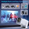 Smart Mini Projector with Android 11.0,2025 Upgraded Portable Projector 1080P