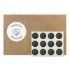 .5” Circle Match Striker Stickers – 12 Pieces | Charcoal