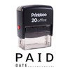 Printtoo Paid with Date Self Inking Rubber Stamp Office Stationary