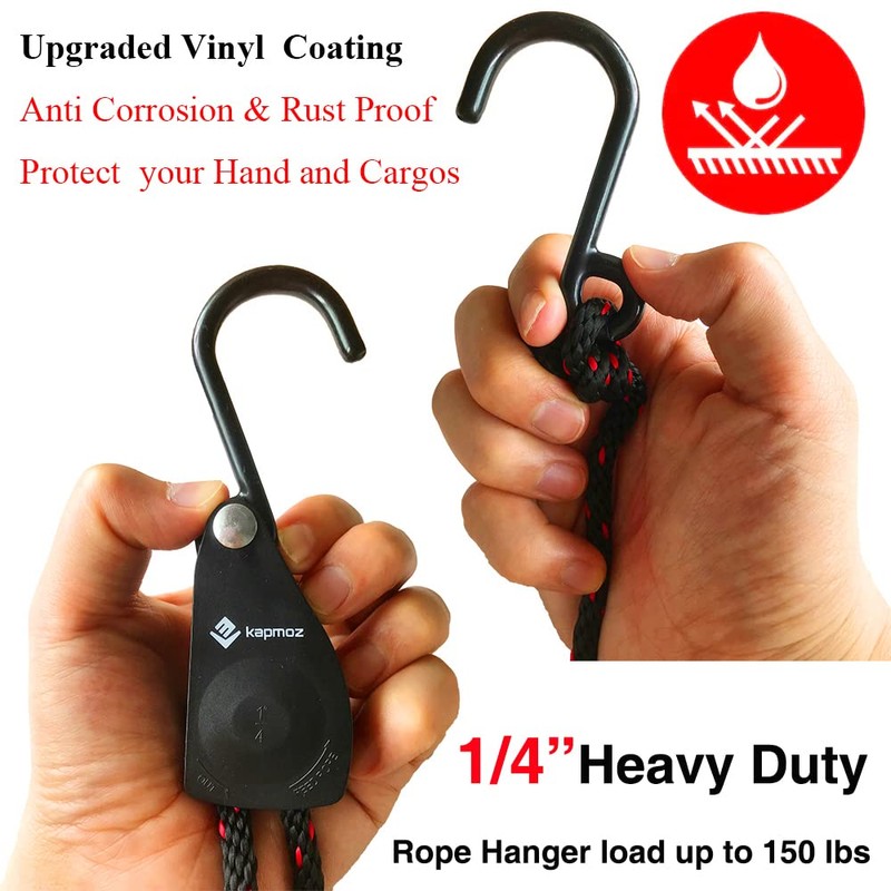 Kayak Tie Down Straps Canoe Bow and Stern Heavy Duty