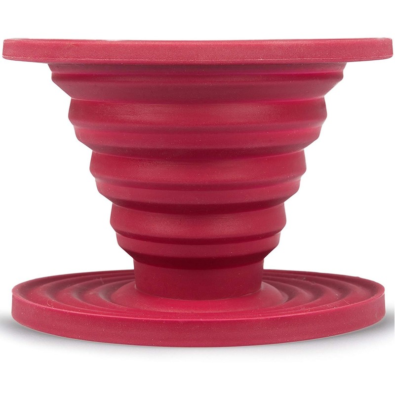 Kuissential SlickDrip Pour Over Coffee Dripper -Collapsible, Reusable Silicone Coffee