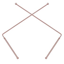 99.9% Copper Dowsing Rods - 2PCS Divining Rods - for Ghost Hunting Tools, Divining Water, Treasure, Buried Items Etc
