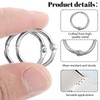 100PCS 1/2 Inch Binder Rings, Small Loose Leaf Book Rings,