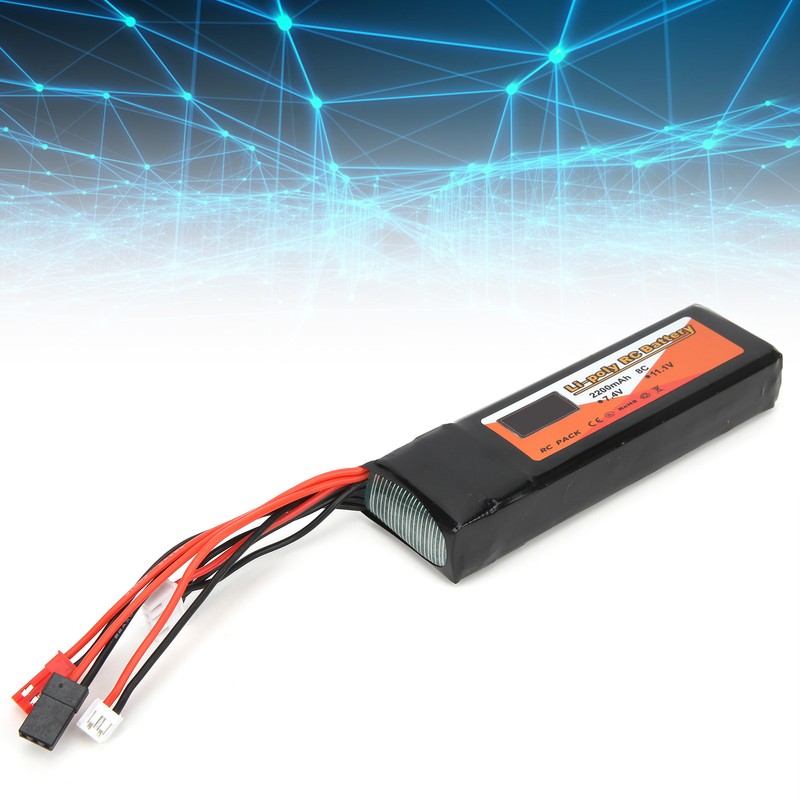 3S Lipo Battery 11.1V 2200mAh 8C Multiplug Large Capacity Battery