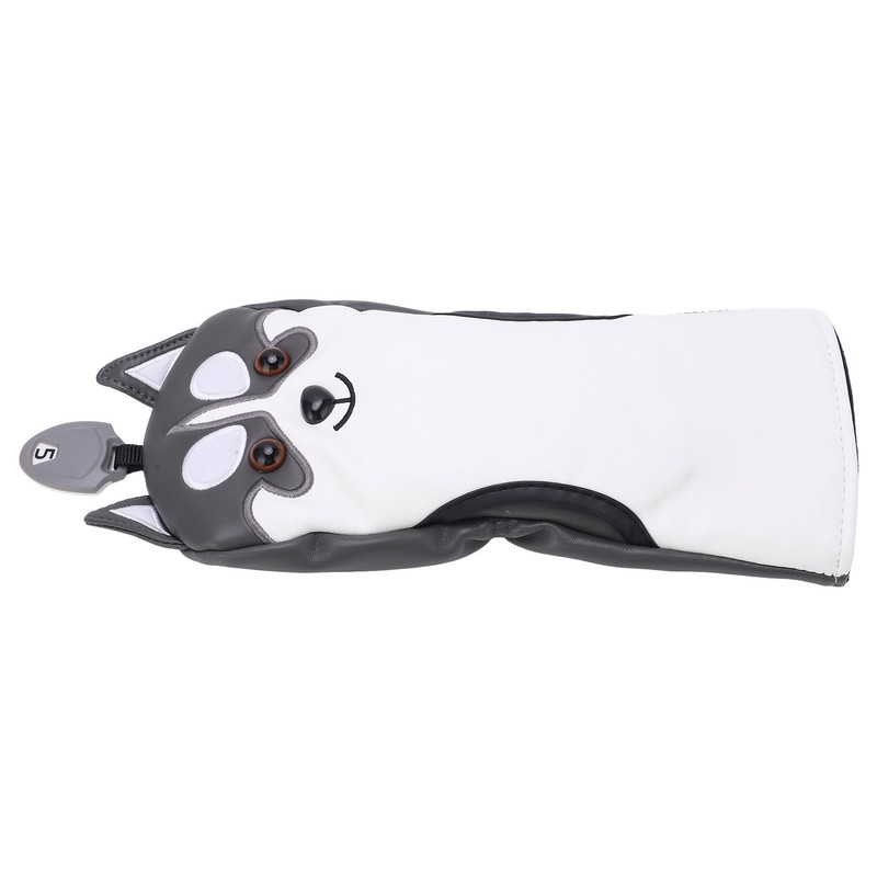 Dog Shaped Golf Wood Head Covers Waterproof Sunscreen PU Club