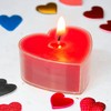 Set of 8 Tea Lights in Heart Shape – Approx.