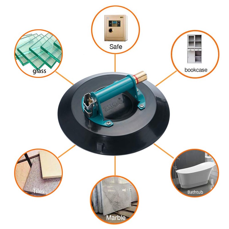 ZUOS 12" Heavy Duty Vacuum Suction Cup for Granite &