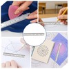 5 PCS Metal Ruler 15cm Stainless Steel Measuring Tools, Durable