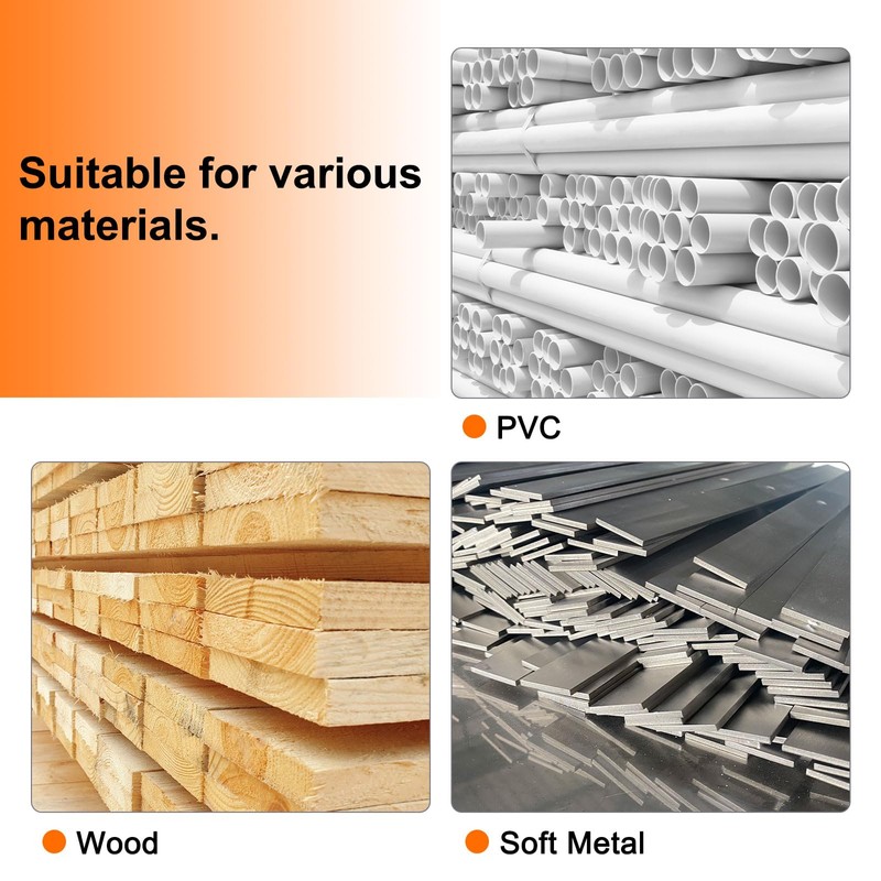 sourcing map Bi-Metal Hole Saw Kit 76mm (2-15/16") Hole Cutter