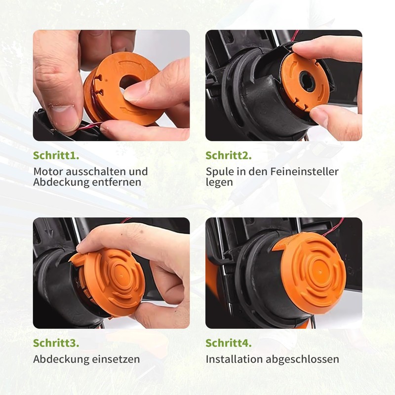 Forever Speed 22 Pack Trimmer Spool Line for Worx, Auto