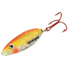 Northland Tackle BRS5-24 3/8-Ounce Buck-Shot Rattle Spoon, Super-Glow Chub