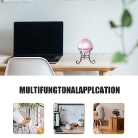 Milisten Metal Ball Stand Crystal Ball Shelf Gemstones Standing Garden Decoration Stand Braces Display Shelves Bowl Stands for Display Frame Made of Crystal Balls Without /