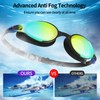 Priksia Swimming Goggles-2 Pack Goggles Swimming Adult with Nose Clip