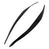 Front Headlight Eyebrow Cover ABS Black Front Headlight Lamp Eyebrow