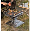 Campingmoon BBQ Grill Fire Pit Foldable Stainless Steel - Large