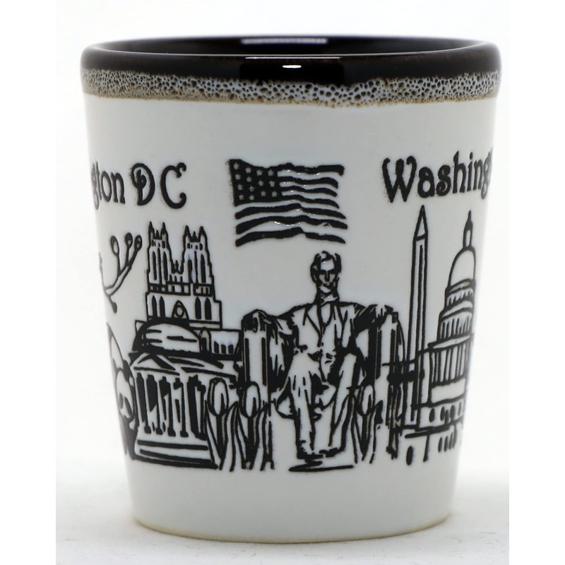 Washington DC Drip Line Vaso de cerámica para chupito