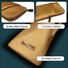 Double Eyeglass Case | Semi Soft Faux Leather Zipper Glasses