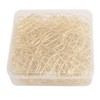100Pcs Gold Paper Clips Cute Shape Stainless Steel Multifunction Metal