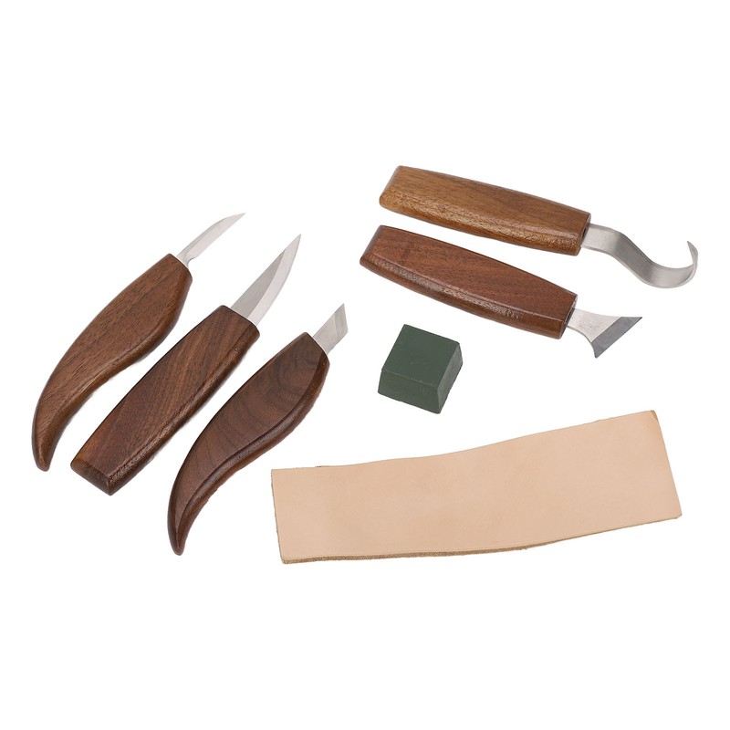 Walnut Wood Carving Knife Non Slip Comfortable Wood Carving Whittling