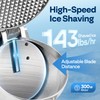 VIVOHOME Electric Ice Shaver Snow Cone Maker Machine Silver 143lbs/hr