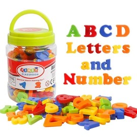 Letter & Number Toy for Boys & Girls, 78pcs Colorful Alphabet Magnets for Toddlers, Fridge Magnets, Educational Learning Toy for Preschool Kids, Birthday Gifts Ideas, Math Learning Blocks, Kids Toys, Toys for Boys, Learning Materials, Multifunction