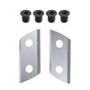 Greatshow 1 Pair Wood Chipper Blades Shredder Knives Replacement for