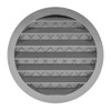 Ø 160mm 6 inch Round Grey Aluminium Ventilation Grille -