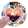 Paris Stickers 50 Pack Laptop Stickers,Vinyl Waterproof Stickers for Water