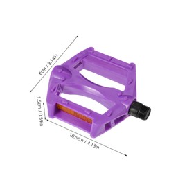 Kisangel 1 Pair Purple Bicycle Pedals for Boys Girls Non-Slip and Stable Bicycle Parts for Mountain Bikes and Children's Bikes Durable Replacement Pedals Made of Plastic