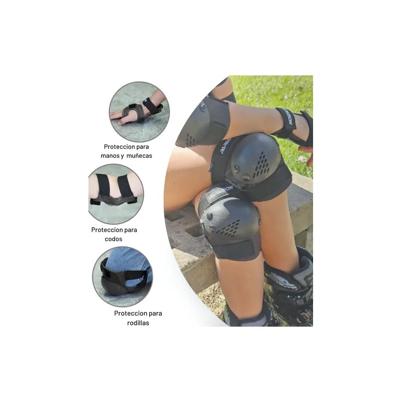 Protectores Patin Rodilleras Coderas Kit Profesional Adultos