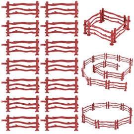 80 Stück Pferdezaun Spielzeug, Pferd Corral Fechten Zubehör Spielzeug, Kunststoff Mini Zaun Spielzeug für DIY-Hofspielzeug Mikro-Landschaftsdekoration und Pädagogische Geschenke für Kleinkinder