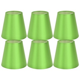 6PCS E14 Lamp Shade Fabric Lampshade Table Lamp Ceiling Lamp Shade for Bedroom Living RoomFluorescent Green PX157