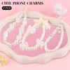 3 PCS Cute Phone Charms Aesthetic Y2K Cellphone Wrist Strap