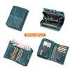 Contacts Women's Genuine LeatherBifold/Trifold Coin, Card Holder, with Zip Pocket,