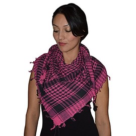 Treasures Of Morocco Shemagh Scarf Shawl Arab Fashion Scarf Purple Freedom Head Cover Magenta