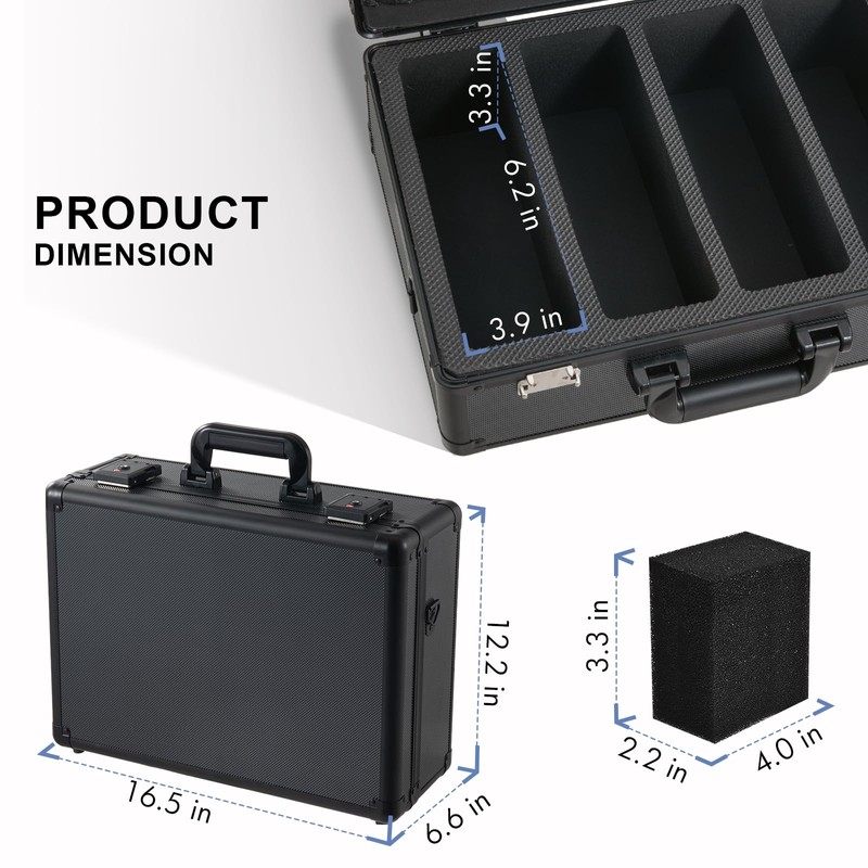 Meryndou Graded Card Storage Box – Aluminum Alloy Trading Cards