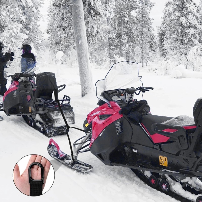 Moonoom 17.5ft Heavy-Duty Tow Strap with Two Hooks, 400kg Upgraded