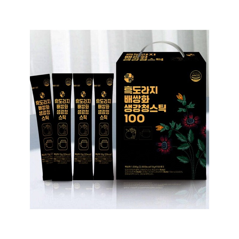 흑도라지스틱 10g 100포 1박스 배 생강 쌍화 최적배합 대용량 건강선물