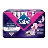 Saba Buenas Noches Extra, toallas nocturnas con alas, 12 piezas